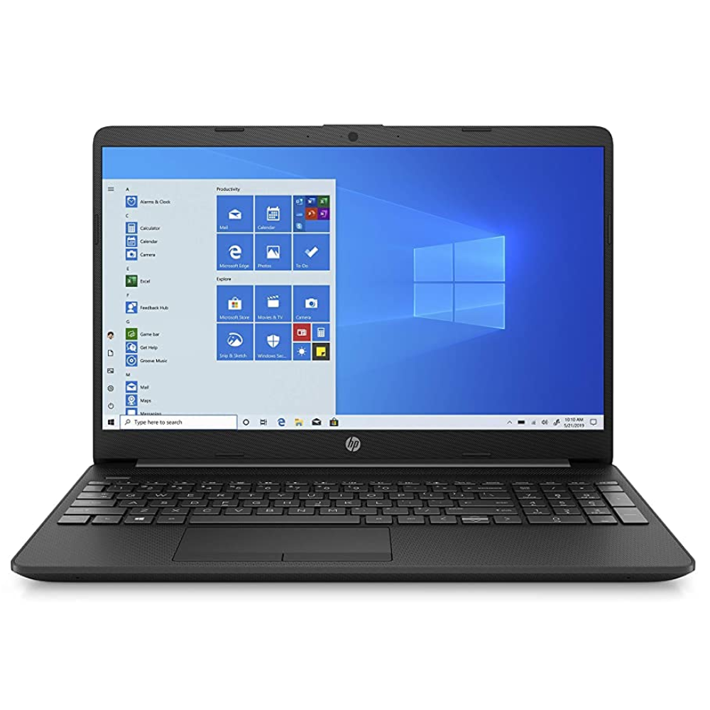 HP/Compaq HP 15 Series 15s-du1064tu (Intel Core i3 10th Gen 15.6 Inch)- Refurbished_Black_Front_61358