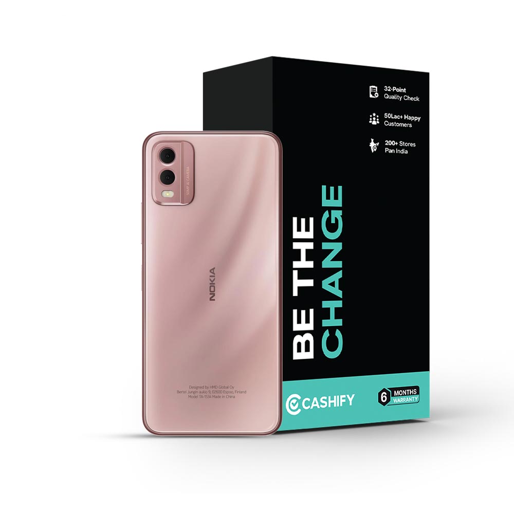 Nokia C32 - Refurbished_Beach Pink_Phone With Box_51452