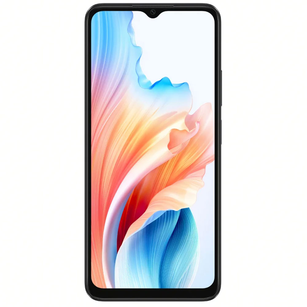 Oppo A18 - Refurbished_Glowing Black_Front_60168